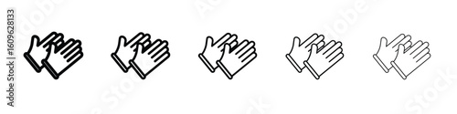 Glove icon. Thin line icons collection for web ui.