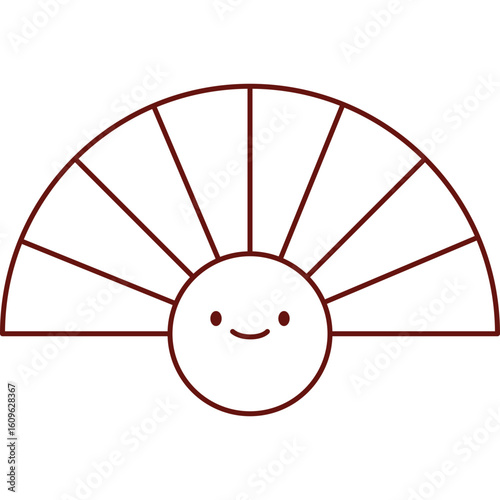 Chinese New Year Folding Fan