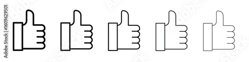Like icon. Thin line icons collection for web ui.