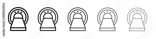 MRI icon. Thin line icons collection for web ui.