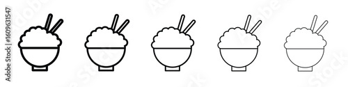 Rise Bowl icon. Thin line icons collection for web ui.