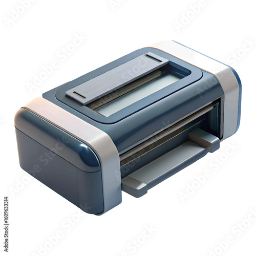 Stylish modern printer showcasing innovative design and functionality in a clean workspace setting