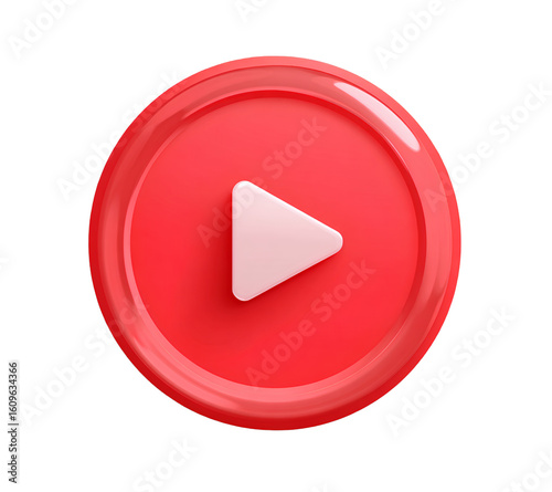 A red play button icon with a white arrow on a transparent background.