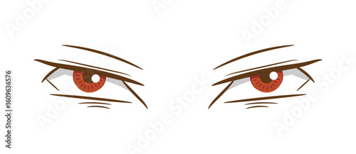 Set Detailed anime eye set
