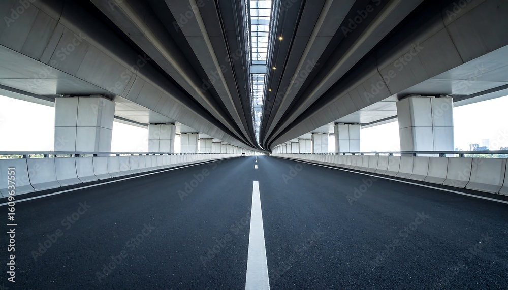Naklejka premium Highway underpass perspective (1)