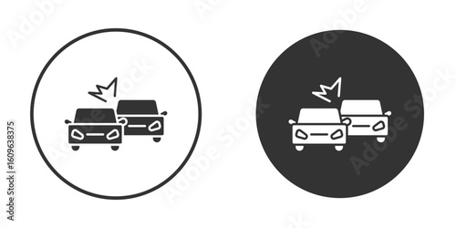 Accident icon doodle vectors, vector illustration