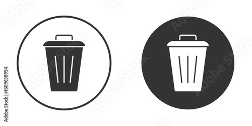 Bin icon doodle vectors, vector illustration