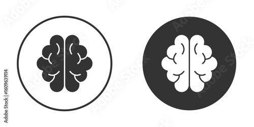 Brain icon doodle vectors, vector illustration