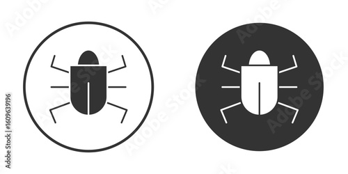 Bug icon doodle vectors, vector illustration
