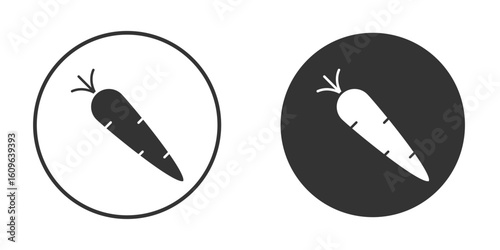 Carrot icon doodle vectors, vector illustration