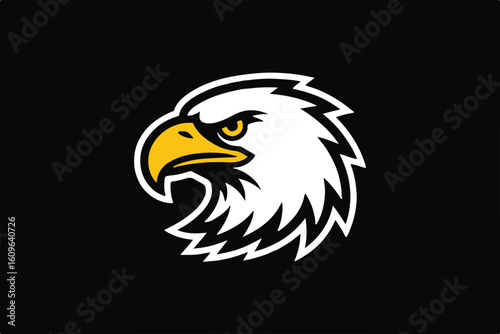 professional bald eagle head vector ai eps jpeg png royal emblem icon design for corporate branding and identity