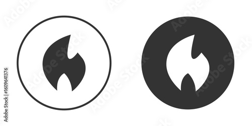 Fire icon doodle vectors, vector illustration