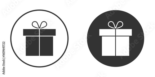 Gift box icon doodle vectors, vector illustration
