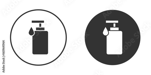 Hand sanitizer icon doodle vectors, vector illustration