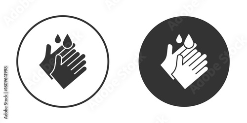 Handwashing icon doodle vectors, vector illustration