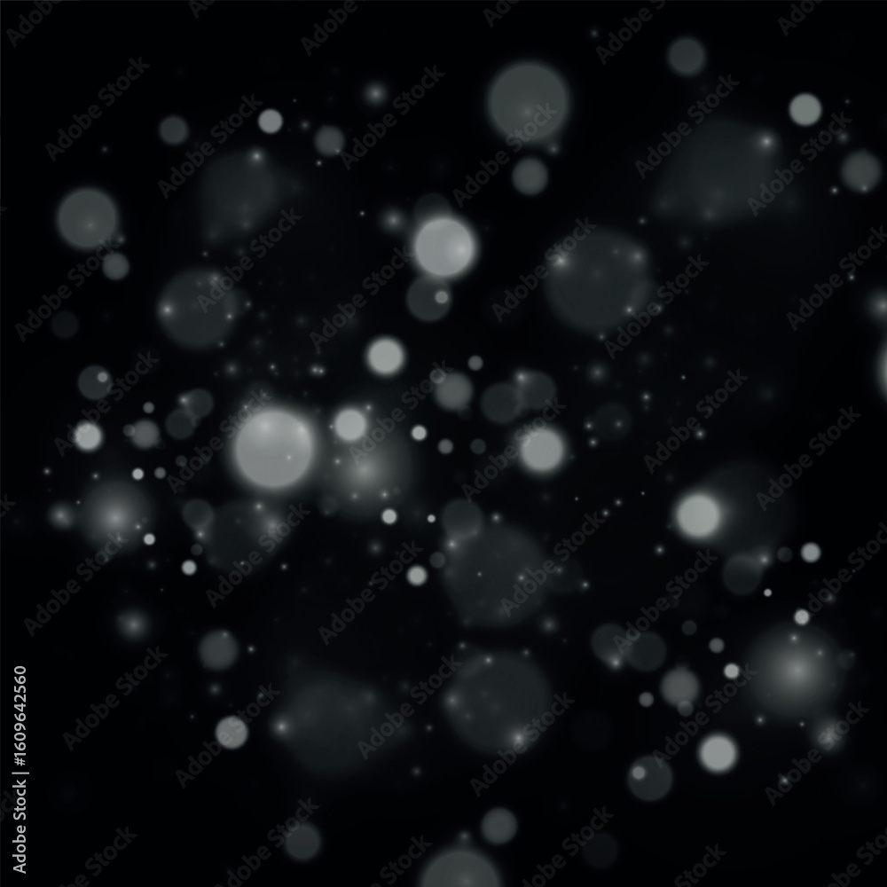 Fototapeta premium Bokeh lights effect isolated on transparent background.