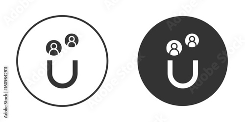Lead generation icon doodle vectors, vector illustration