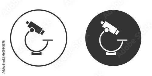 Microscope icon doodle vectors, vector illustration