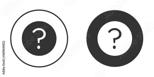 Question mark icon doodle vectors, vector illustration