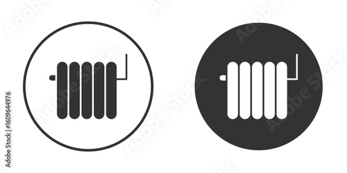 car radiator icon doodle vectors, vector illustration