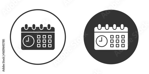 Schedule icon doodle vectors, vector illustration