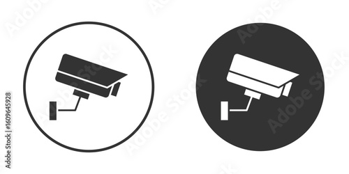 Security camera icon doodle vectors, vector illustration