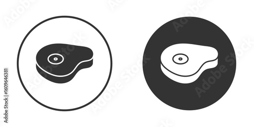 Steak icon doodle vectors, vector illustration