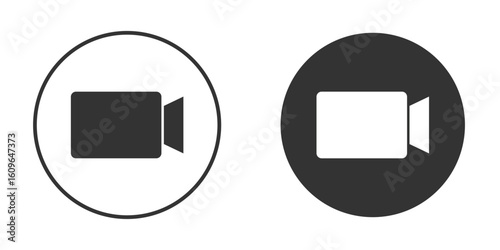 Video call icon doodle vectors, vector illustration