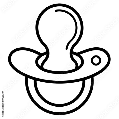 baby pacifier vector