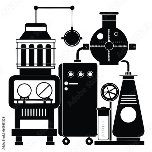 Whimsical Mad Science Laboratory of Absurdity with Mysterious Gadgets and Curious Contraptions Exploring the Depths of Imagination