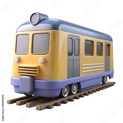 Train 3D Plastic Transport Icon Transparent PNG