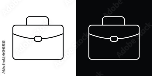 Briefcase icon design vector art Illustrations