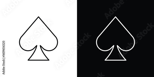 Card-spade icon design vector art Illustrations