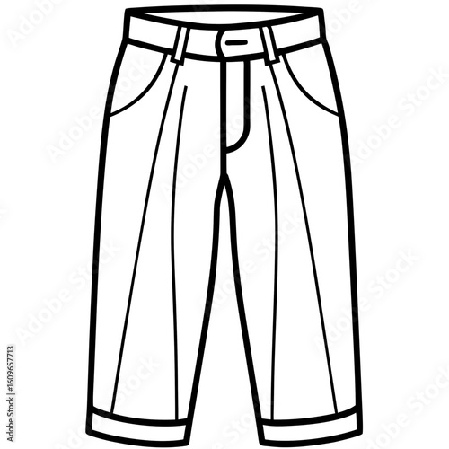 Corduroy Pants Illustration
