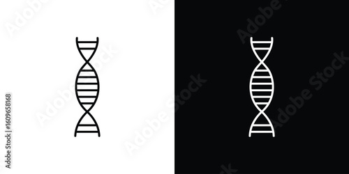 DNA icon design vector art Illustrations