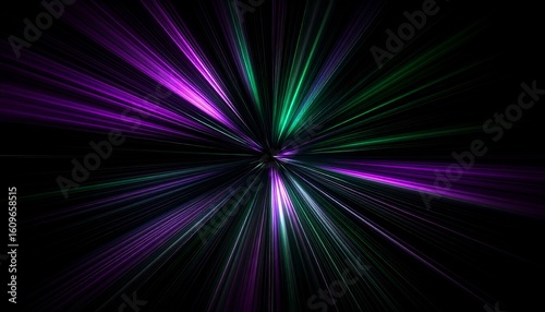 Abstract radial burst of vibrant colors (1)