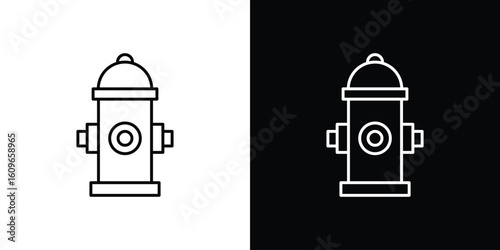Fire hydrant icon design vector art Illustrations