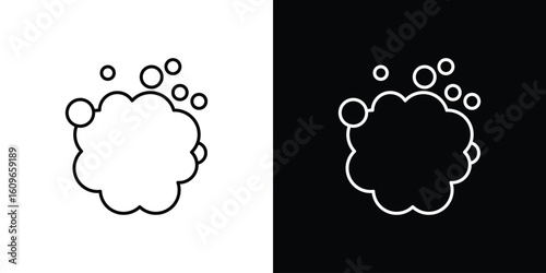 Foam icon design vector art Illustrations