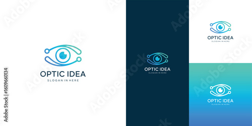 Eye Vision  Vector Logo Design Icon Symbol
