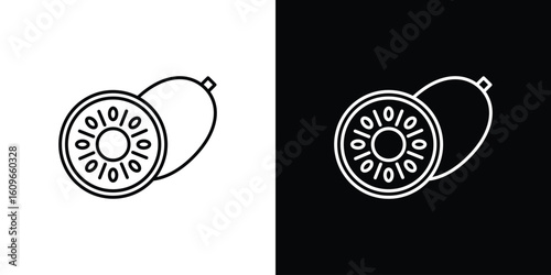 Kiwi icon design vector art Illustrations