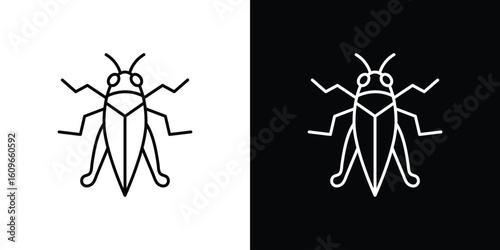 Locust icon design vector art Illustrations