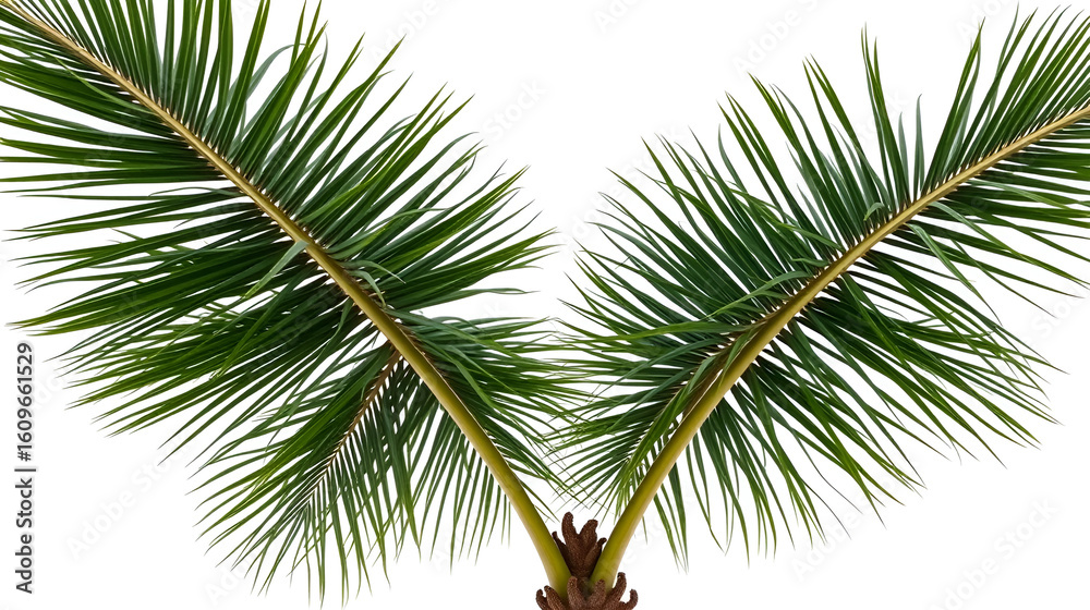 Fototapeta premium palm tree isolated on white background