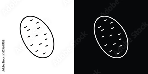 Potato icon design vector art Illustrations