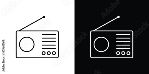 Radio icon design vector art Illustrations