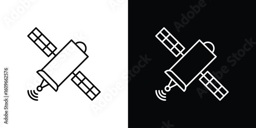 Satellite icon design vector art Illustrations