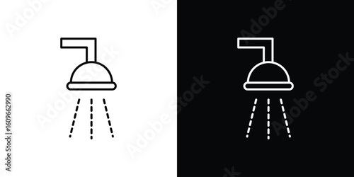 Shower icon design vector art Illustrations