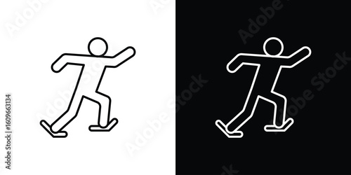 Skating icon design vector art Illustrations