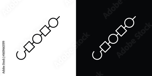 Skewer icon design vector art Illustrations