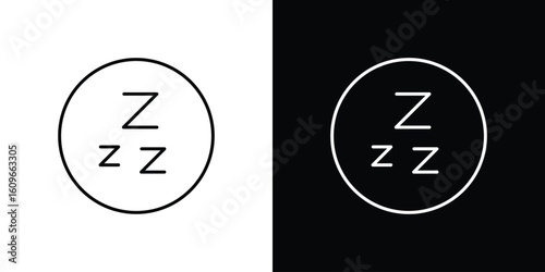 Snooze icon design vector art Illustrations