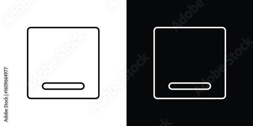 Window Minimize icon design vector art Illustrations